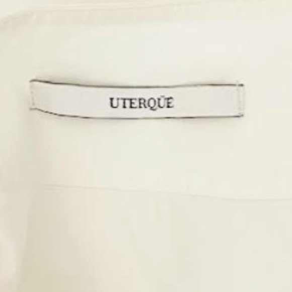 Uterque Made in Spain Medium White Lace Up V Neck Short Sleeve Lagonlook  Top - Picture 5 of 8